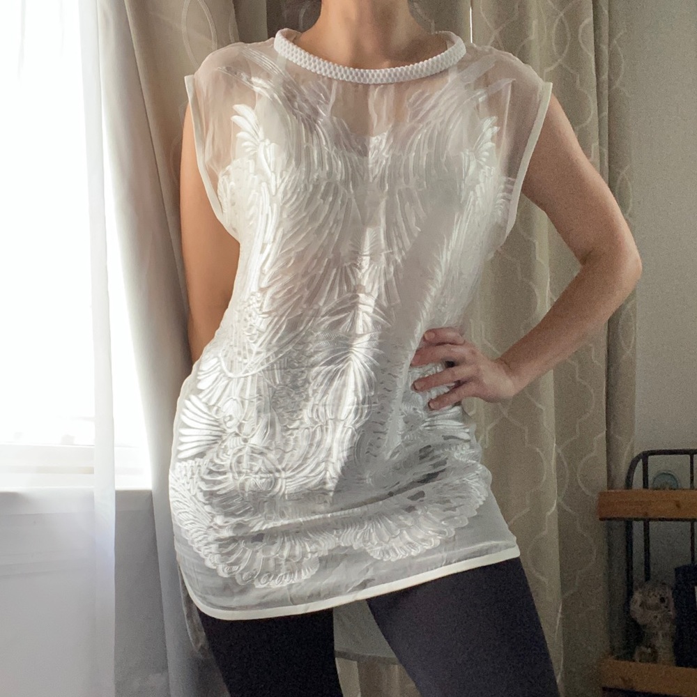 IRO Paris Sheer White Tunic